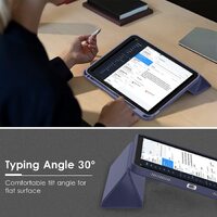 iPad 10th Case 10.9 Inch 2022 with Pencil Holder, Smart iPad Case with Soft TPU Auto Wake Sleep Dark Blue thumbnail