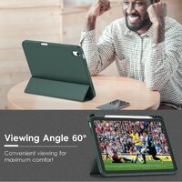 iPad 10th Case 10.9 Inch 2022 with Pencil Holder, Smart iPad Case with Soft TPU Auto Wake Sleep Dark Green thumbnail
