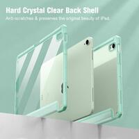 iPad 10th Case 10.9 Inch 2022 with Pencil Holder, Smart iPad Clear Case with Soft TPU Auto Wake Sleep Green thumbnail