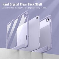 iPad 10th Case 10.9 Inch 2022 with Pencil Holder, Smart iPad Clear Case with Soft TPU Auto Wake Sleep Lavender thumbnail