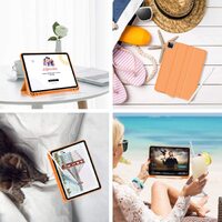 iPad Pro 11 Inch 2020 Soft Tpu Smart Premium Case Auto Sleep Wake Stand Cover Pencil holder Orange thumbnail