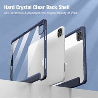 iPad Pro 11 Inch 2020-2022 Soft Tpu Smart Premium Case Auto Sleep Wake Stand Clear Cover Pencil holder navy blue thumbnail