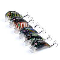 6x Popper Poppers 5cm Fishing Lure Lures Surface Tackle Fresh Saltwater thumbnail
