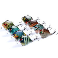 8x Popper Poppers 4.5cm Fishing Lure Lures Surface Tackle Fresh Saltwater thumbnail