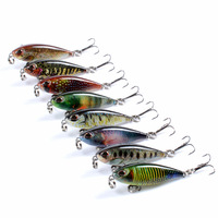 8x Popper Poppers 4.8cm Fishing Lure Lures Surface Tackle Fresh Saltwater thumbnail