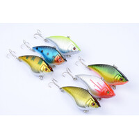 6x 7cm Vib Bait Fishing Lure Lures Hook Tackle Saltwater thumbnail
