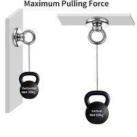 Salvage 60KG Recovery Magnet Hook Countersunk Hole Eyebolt Treasure Hunting Fishing thumbnail
