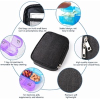 Weekly Pill Organizer 3 Times a Day Pill Box Daily Pill Case Vitamin, Medicine Case thumbnail