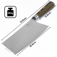Cleaver Knife Kitchen Chef Knife Vegetable Meat Cleaver Pakkawood wood Handle thumbnail