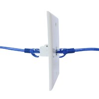 Ethernet Wall Plate 1 Port Cat6 Ethernet Cable Wall Plate Adapter thumbnail