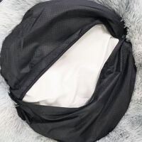 Pawfriends Dog Cat Pet Calming Bed Washable ZIPPER Cover Warm Soft Plush Round Sleeping 120cm thumbnail