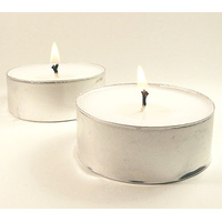 20 Pack Tea Light Candles - White Smokeless Tealights Unscented - 9 Hour Burn Time thumbnail