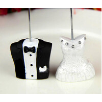 100 Bulk Buy Pack of 50 Bride 50 Groom Wedding Name Card Place Stand - Wedding Table Decoration Bomboniere Favour Gift thumbnail