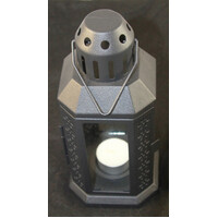 5 Pack of Black Metal Miners Lantern Summer Wedding Home Party Room Balconey Deck Decoration 21cm Tealight Candle thumbnail