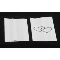 50 Pack Wedding Cake Bags Greaseproof Wax Paper Slice Take Home Favour Large Heart thumbnail