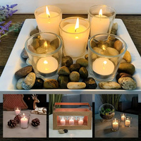 20 Pack Tealight Glass Votive Candle Holders Bulk Set Festival Decor Wedding Propose Parties Holiday and Home Decor thumbnail