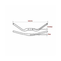 Satori EVO 35 Large - 355mm Rise Handlebar - Black MTB Trekking Universal 780mm Long thumbnail