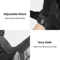 MTB Mountain Bike Gloves Size Large Finger Pads for Touchscreen Devices Road Cycling Camping Running Outdoor Sport Rockbros thumbnail