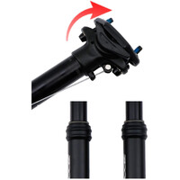 ZOOM SPD-801 Dropper Seatpost Adjustable Height via Thumb Remote Lever - External Cable 30.9 Diameter 100mm Travel thumbnail