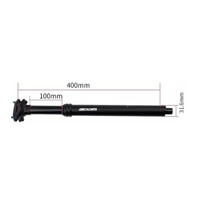 ZOOM MTB Adjustable seatpost Internal Cable 30.9 Diameter 125mm Travel Adjustable Height via Thumb Remote Lever - thumbnail