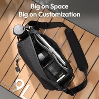 ULANZI BP11 8L Camera Sling Bag with Tripod Holder for Men Women, Lightweight Splash-proof DSLR/Mirrorless Anti-Theft Crossbody Bag for Travel Hiking  thumbnail
