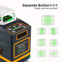 CIGMAN Laser Level Self Leveling 3x360° 3D Green Cross Line for Construction and Picture Hanging, Rechargeable battery, Remote Controller, Magnetic Ro thumbnail