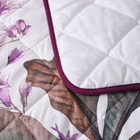 Bianca Abigail Berry Floral Printed Quilted Bedspread Set Super King thumbnail