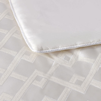Bianca Firenze Pearl 6 Pcs Jacquard Geometric Comforter Set Super King thumbnail