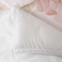 Bianca Layla White Floral Printed Cotton Sateen Quilt Cover Set Super King thumbnail