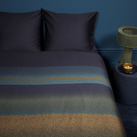 Bedding House Lenny Blue Cotton Quilt Cover Set Queen thumbnail
