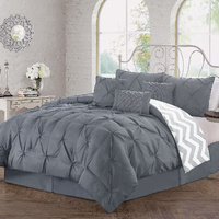J Elliot Home 6 Pcs Ella Grey Comforter Set Single thumbnail