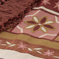 J Elliot Home Kasbah Luxury Fringe Throw 130 x 160cm Pink thumbnail