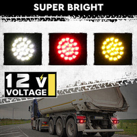 63 LED Trailer Tail Light Kit Pair Plug 7m 5 Core Wire 7 Pin Flat Plug Ute Set thumbnail