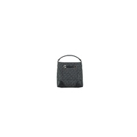 Michael Kors Women's Mercer Small Black Signature Leather Bucket Crossbody Handbag Purse - One Size thumbnail