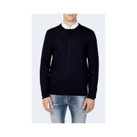 Armani Exchange Men's Blue Wool T-Shirt - 46 IT thumbnail