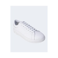 Armani Exchange Men's White Leather Sneaker - 43 EU thumbnail