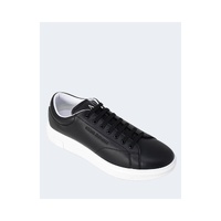 Armani Exchange Men's Black Leather Sneaker - 45 EU thumbnail