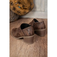 Coffee Tulip Opening Suede Ankle Boots - 37 EU thumbnail