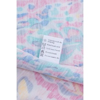 Rose Floral Print Tank Top with Ruffles - L thumbnail