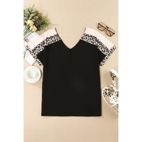 Azura Exchange Leopard Sleeve Top - L thumbnail