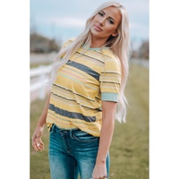 Azura Exchange Luxury Striped Crew Neck T-Shirt - XL thumbnail