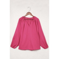 Azura Exchange Split V Neck Dolman Top - M thumbnail