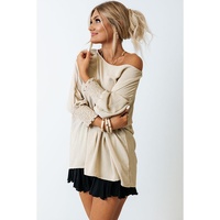 Azura Exchange Smocked Wrist Shift Top - M thumbnail
