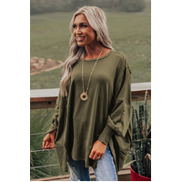 Azura Exchange Oversized Patchwork Drop Shoulder Top - S thumbnail