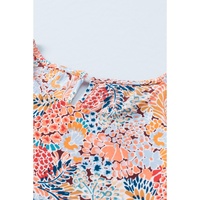 Azura Exchange Floral Puff Sleeve Blouse - S thumbnail