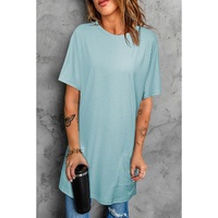 Azura Exchange Side Pockets Short Sleeve Tunic Top - S thumbnail