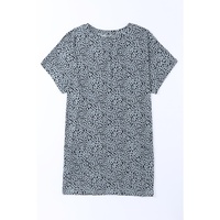 Azura Exchange Leopard Print Tunic Top with Side Pockets - S thumbnail