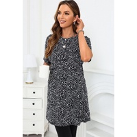 Azura Exchange Leopard Print Tunic Top - M thumbnail