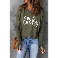 Azura Exchange Lucky Clover Graphic Print Tunic Top - L thumbnail