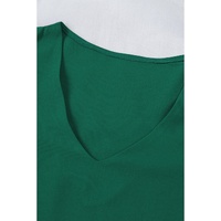 Azura Exchange Flare Sleeve V Neck Loose Blouse - M thumbnail